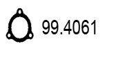 Прокладка, труба выхлопного газа ASSO 99.4061