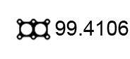 Прокладка, труба выхлопного газа ASSO 994106