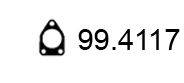 Прокладка, труба выхлопного газа ASSO 994117