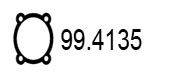 Прокладка, труба выхлопного газа ASSO 994135