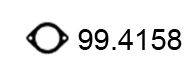 Прокладка, труба выхлопного газа ASSO 99.4158