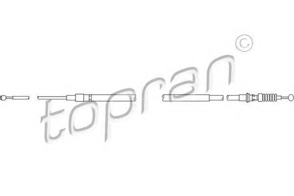 Трос, стояночная тормозная система TOPRAN 111292