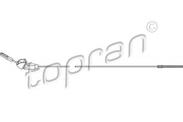 Трос, стояночная тормозная система TOPRAN 200 871