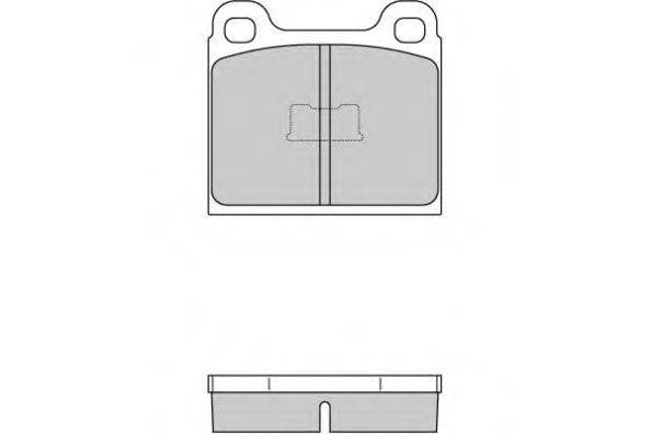 Комплект тормозных колодок, дисковый тормоз E.T.F. 12-0054