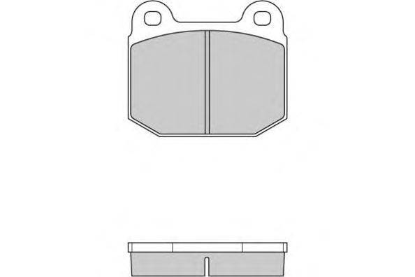 Комплект тормозных колодок, дисковый тормоз AP LP87