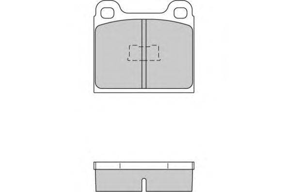 Комплект тормозных колодок, дисковый тормоз E.T.F. 12-0091