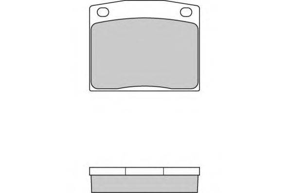 Комплект тормозных колодок, дисковый тормоз E.T.F. 12-0095