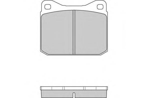 Комплект тормозных колодок, дисковый тормоз E.T.F. 20280