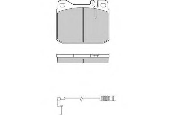 Комплект тормозных колодок, дисковый тормоз E.T.F. 20392