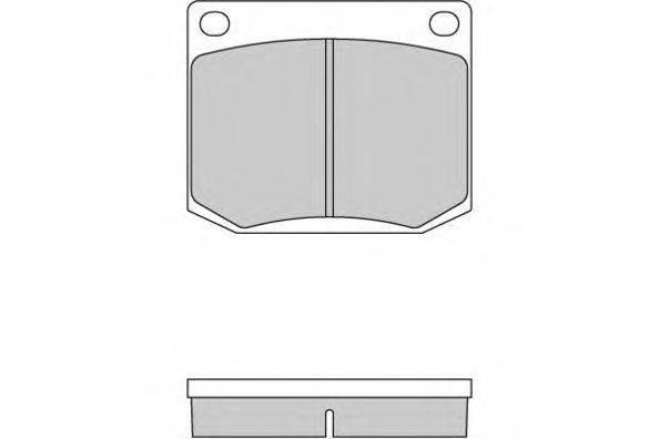 Комплект тормозных колодок, дисковый тормоз E.T.F. 120112