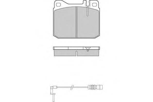 Комплект тормозных колодок, дисковый тормоз E.T.F. 12-0172