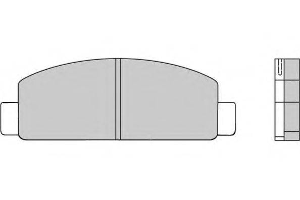 Комплект тормозных колодок, дисковый тормоз E.T.F. 20539