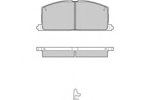 Комплект тормозных колодок, дисковый тормоз E.T.F. 120255