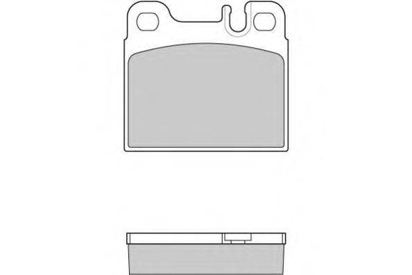 Комплект тормозных колодок, дисковый тормоз E.T.F. 12-0758