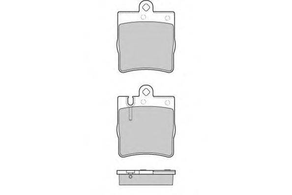 Комплект тормозных колодок, дисковый тормоз E.T.F. 120936