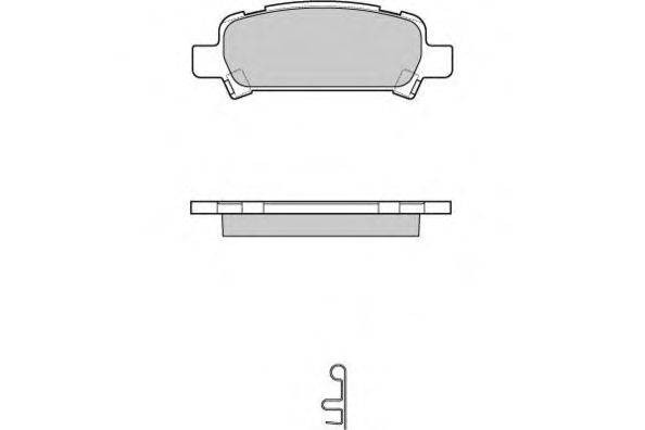 Комплект тормозных колодок, дисковый тормоз E.T.F. 12-1056