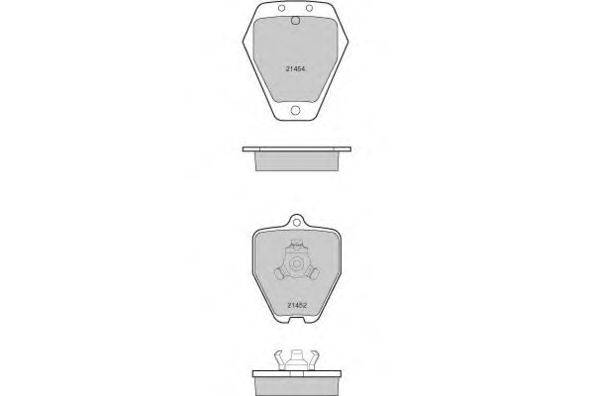 Комплект тормозных колодок, дисковый тормоз E.T.F. 12-1120