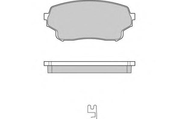 Комплект тормозных колодок, дисковый тормоз E.T.F. 12-1205