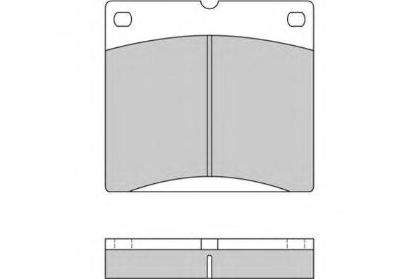 Комплект тормозных колодок, дисковый тормоз E.T.F. 20727