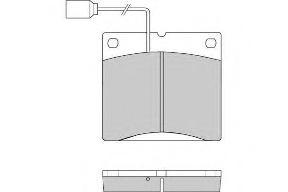 Комплект тормозных колодок, дисковый тормоз E.T.F. 125269