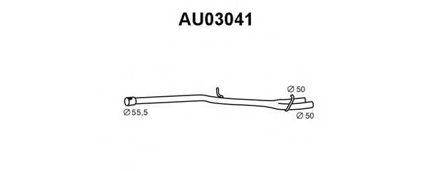 Труба выхлопного газа VENEPORTE AU03041