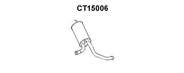 Глушитель выхлопных газов конечный VENEPORTE CT15006