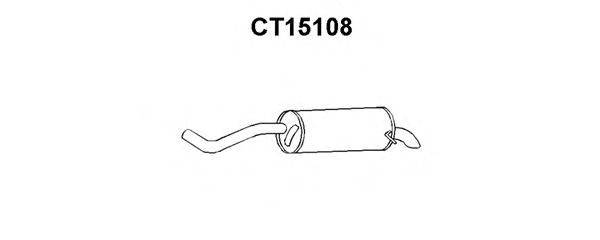 Глушитель выхлопных газов конечный VENEPORTE CT15108