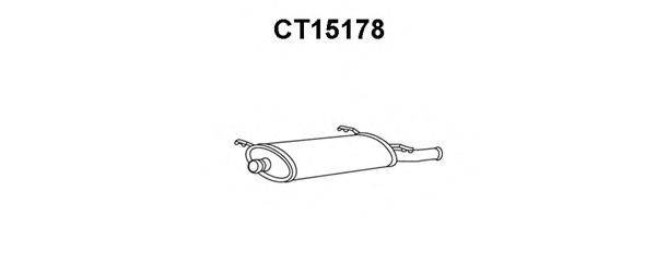 Глушитель выхлопных газов конечный VENEPORTE CT15178