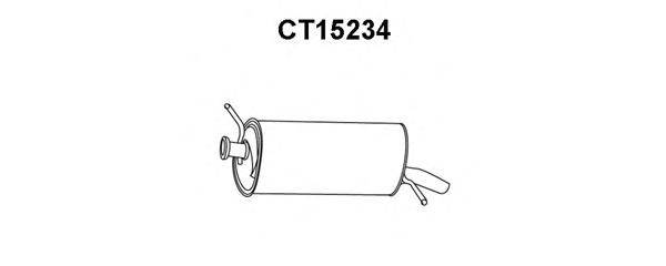 Глушитель выхлопных газов конечный VENEPORTE CT15234