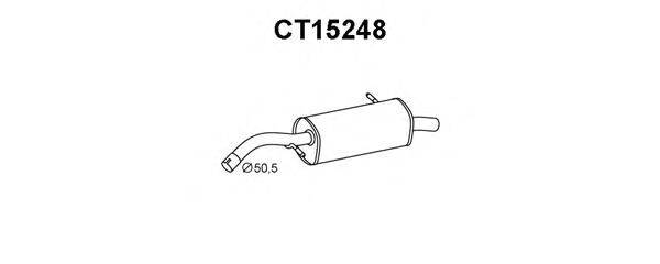 Глушитель выхлопных газов конечный VENEPORTE CT15248