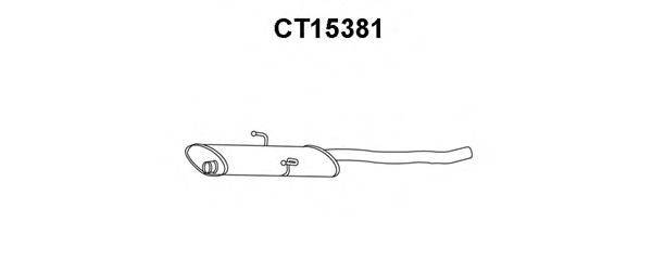 Предглушитель выхлопных газов VENEPORTE CT15381