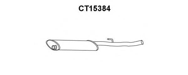 Предглушитель выхлопных газов VENEPORTE CT15384