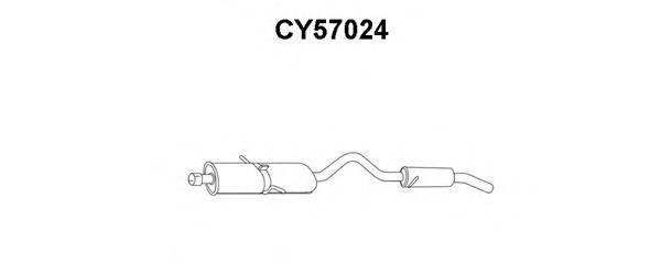 Глушитель выхлопных газов конечный VENEPORTE CY57024