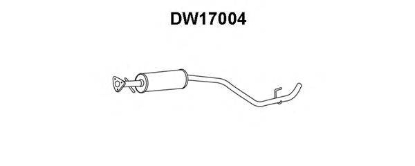 Средний глушитель выхлопных газов VENEPORTE DW17004