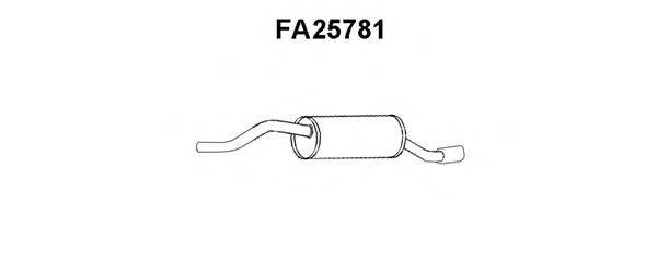 Глушитель выхлопных газов конечный VENEPORTE FA25781