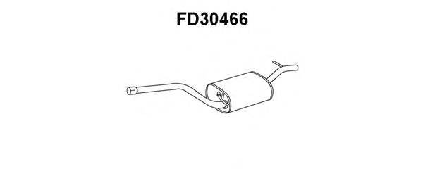 Средний глушитель выхлопных газов VENEPORTE FD30466