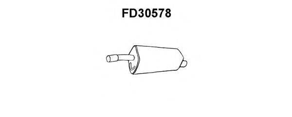 Глушитель выхлопных газов конечный VENEPORTE FD30578