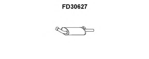 Глушитель выхлопных газов конечный VENEPORTE FD30627