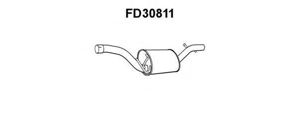 Средний глушитель выхлопных газов VENEPORTE FD30811