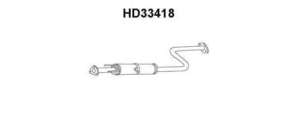 Предглушитель выхлопных газов VENEPORTE HD33418