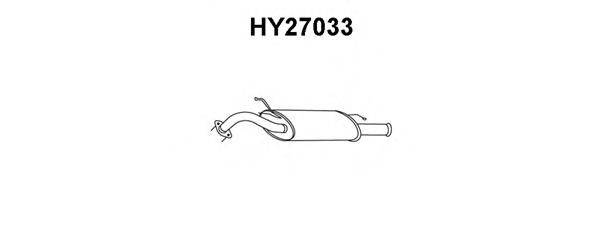 Глушитель выхлопных газов конечный VENEPORTE HY27033