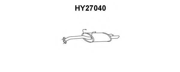 Глушитель выхлопных газов конечный VENEPORTE HY27040