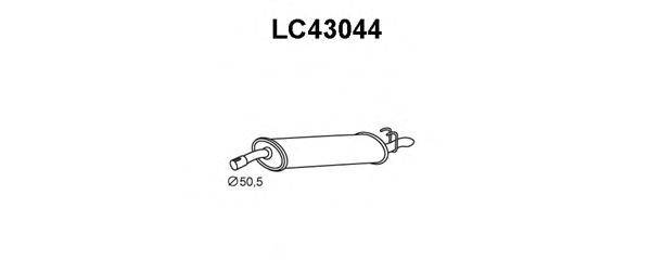 Глушитель выхлопных газов конечный VENEPORTE LC43044