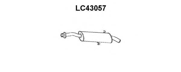 Глушитель выхлопных газов конечный VENEPORTE LC43057