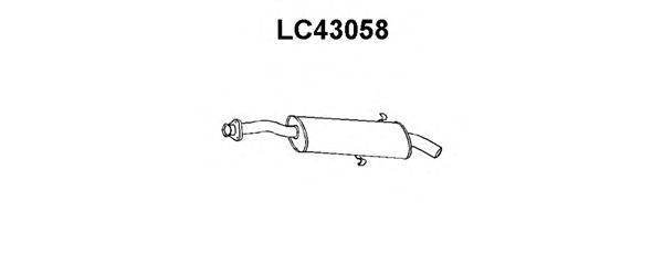 Глушитель выхлопных газов конечный VENEPORTE LC43058