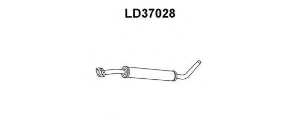 Предглушитель выхлопных газов VENEPORTE LD37028
