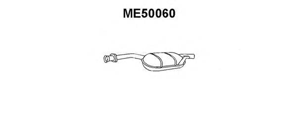 Средний глушитель выхлопных газов VENEPORTE ME50060