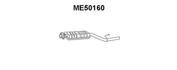Средний глушитель выхлопных газов VENEPORTE ME50160