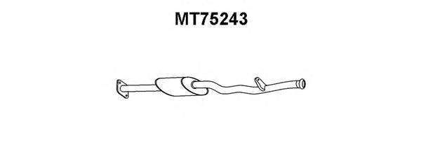 Предглушитель выхлопных газов VENEPORTE MT75243