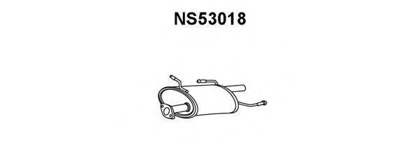 Глушитель выхлопных газов конечный VENEPORTE NS53018